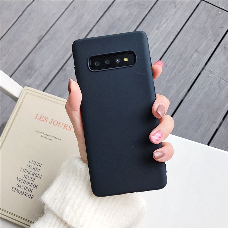 Ốp điện thoại TPU mềm siêu mỏng màu kẹo cho For Samsung Galaxy A02S S10 Plus S10e S10 5G