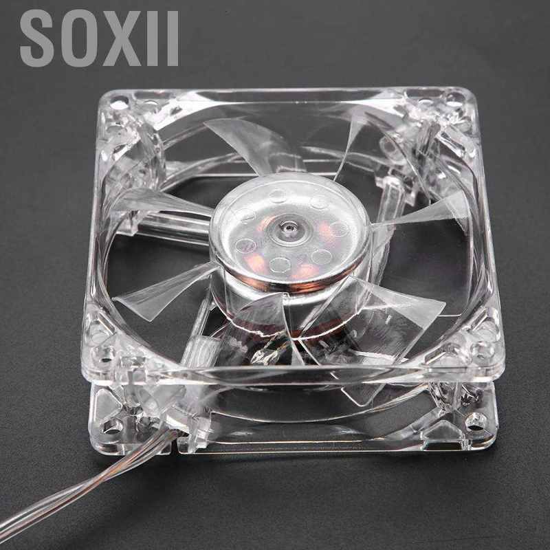 Soxii Quạt sưởi nhiệt CPU 5v 800rpm vỏ trong cổng USB đầu suốt