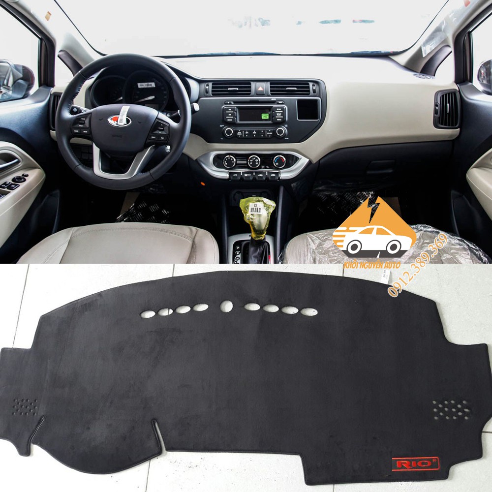 Thảm Taplo Kia Rio Chống Trượt 3 Lớp Hàng Loại 1 CHẤT LIỆU NHUNG MỊN ...