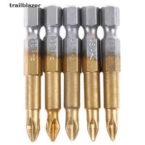 Bộ 5 tuốc nơ vít lục giác phủ titan chống trượt PH2
