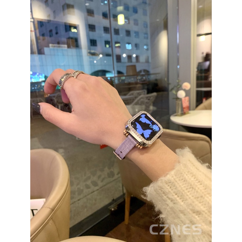 Dây đeo mỏng vải nữ Thích hợp cho Apple Watch S11 SE3 Ultra3 S10 S9 S8 SE S7 S6 Ultra 49mm 46mm 42mm 40mm 44mm 41mm 45mm Dây đeo cổ tay