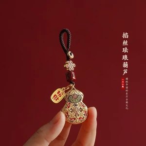 Hàng Mới Về Móc Khóa Xe Hơi Bằng Đồng Nguyên Chất Hình Hồ Lô Sáng Tạo Cao Cấp Dành Cho Cặp Đôi Nam Nữ