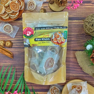 Kẹo Khóm Tươi Cuộn Bánh Tráng Senfarm