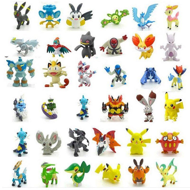 Bộ 24 mô hình đồ chơi pikachu kích thước 2-3cm