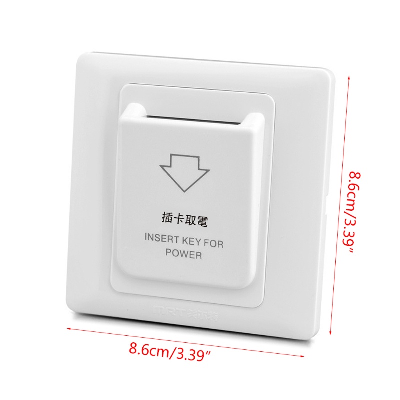 Công tắc thẻ từ tính 86 loại kèm 3 thẻ chuyển đổi tiết kiệm năng lượng dùng cho nhà ở / khách sạn