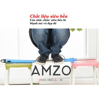 AMZO_[SALE] COMBO 2 CÂY LAU NHÀ 360 ĐỘ CAO CẤP THÂN INOX LỚN MÂM NHỰA (ĐÃ KÈM BÔNG LAU )