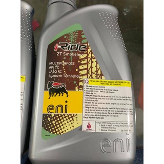 Dầu nhớt cho xe 2 thì Eni 2T hàng mẫu mới tổng hợp toàn phần