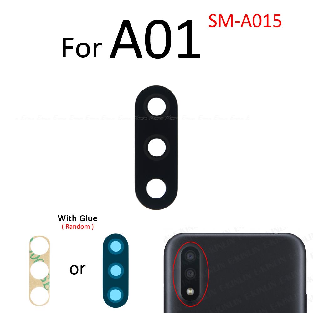 2 Cái\ lốc Phía Sau Camera Kính Ống Kính Có Keo Dán Cho Samsung Galaxy A01 Core A11 A31 A51 A71 5G 4G Thay Thế Các Bộ Phận