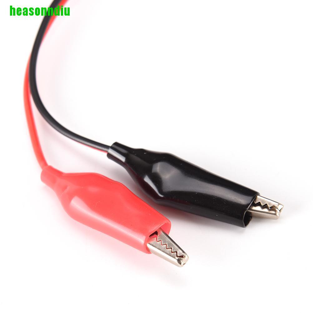 HEAS Bán Chạy 5.5mm x 2.1mm Nữ / Nam Jack Kết Nối Đến 2 Cá Sấu Kẹp Cáp Nguồn A