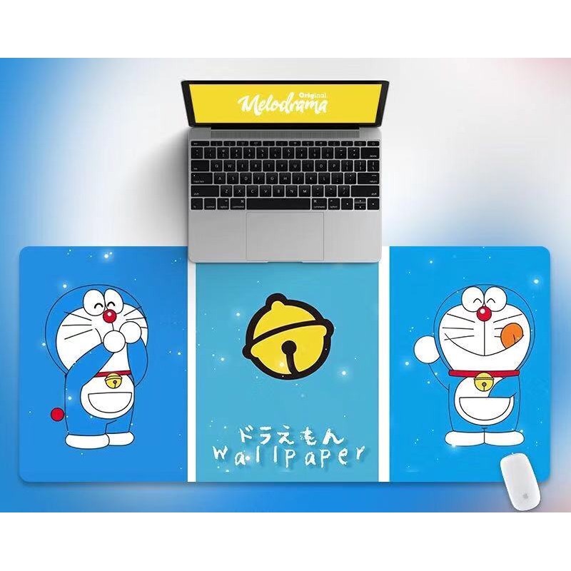 Tấm lót chuột và bàn phím máy tính cỡ lớn hình Doraemon 80x30cm ...