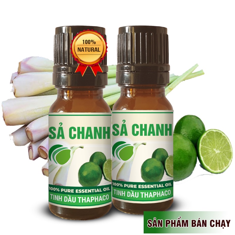 Tinh Dầu Sả Chanh Nguyên Chất 10ml Thaphaco