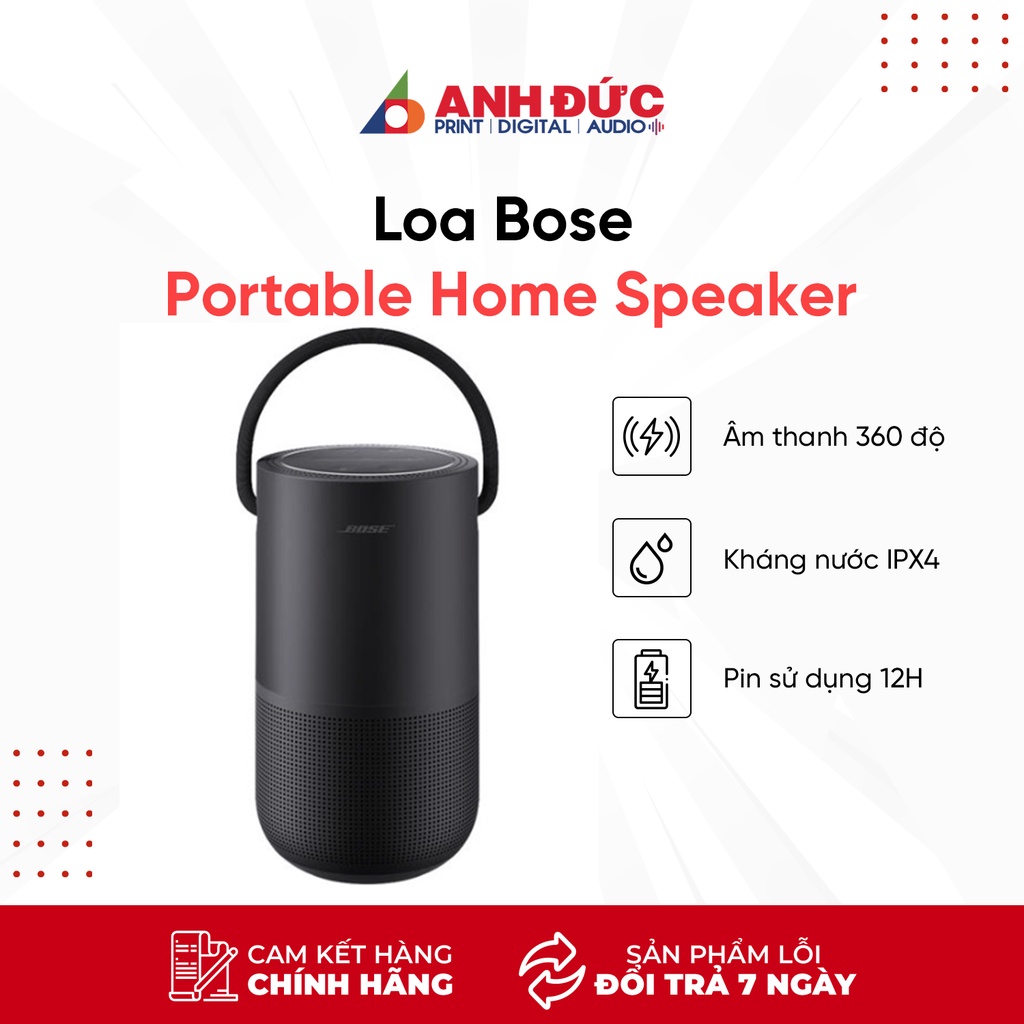 Loa Bluetooth Bose Portable Home Speaker Hàng Chính Hãng Bảo Hành 12