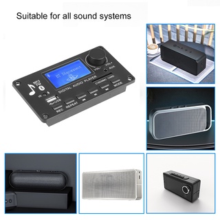 Bảng giải mã máy nghe nhạc MP3 DC 12V Bluetooth 5.0 Màn hình LCD WMA WAV TF USB FM có chức năng ghi Mô-đun âm thanh