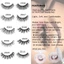 FAVORITEGOODS SKONHED 1 Đôi Lông Mi Giả Tự Dính Dụng Cụ Nối Dài Mắt Không Cần Keo Dày Có Thể Tái Sử Dụng