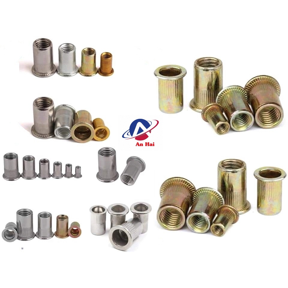 (Combo 100)Tán rút, Ecu rút M3 M4 M5 M6 M8 M10 M12 | Shopee Việt Nam