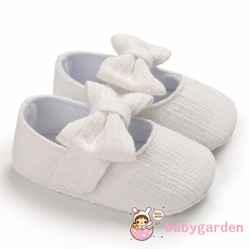 Giày Bé Gái Chống Trơn Trượt Đế Mềm Nơ Mary Jane Đảng Công Chúa Cũi Giày