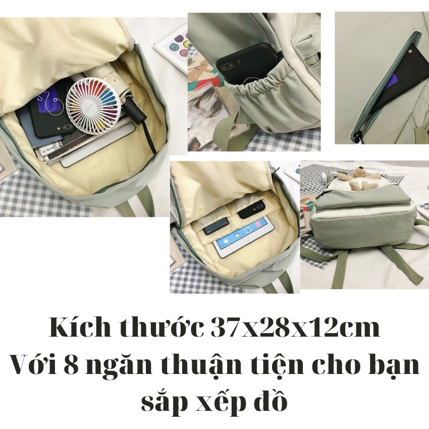 (XẢ KHO) Balo thời trang chất đẹp tặng kèm gấu bông