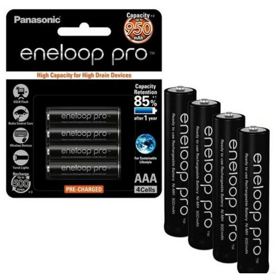 Panasonic Eneloop Pro AAA 950mAh 2x, Gratis Verzending