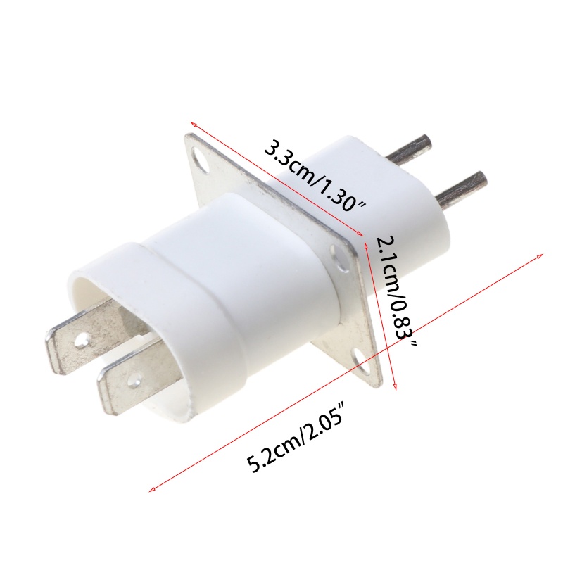 Ppy Home Lò vi sóng điện tử Lò vi sóng Magnetron Dây tóc 4 chân Bộ chuyển đổi ổ cắm màu trắng