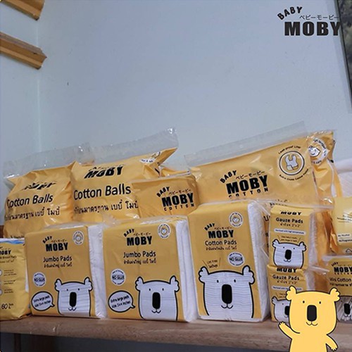Ảnh Bông Miếng Moby Baby Cỡ Nhỏ (100 miếng/gói) 1