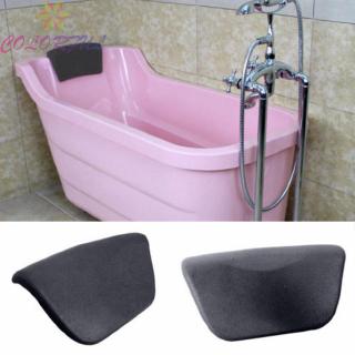 Gối tắm màu đen Bồn tắm Spa Đầu tựa cổ Hỗ trợ lưng Giá đỡ bồn tắm thoải mái