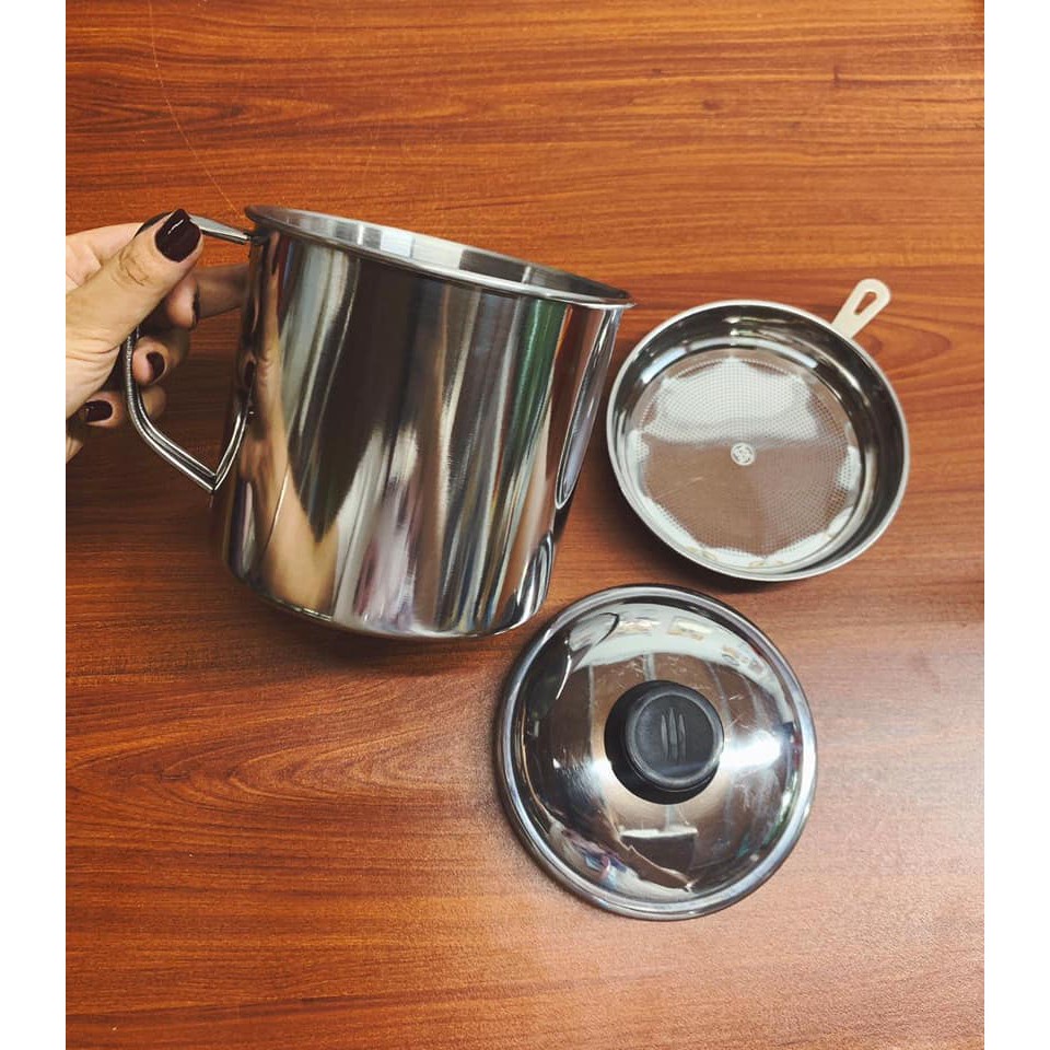 Ca Inox Lọc đồ ăn thức uống có ảnh thật | Shopee Việt Nam