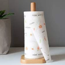 ⭐ HÀNG HOT ⭐ Cuộn giấy lau nhà bếp đa năng 220 tờ màu trắng có thể giặt được
