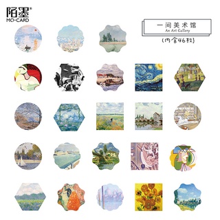 Hộp 46 Sticker hình bức hoạ nổi tiếng