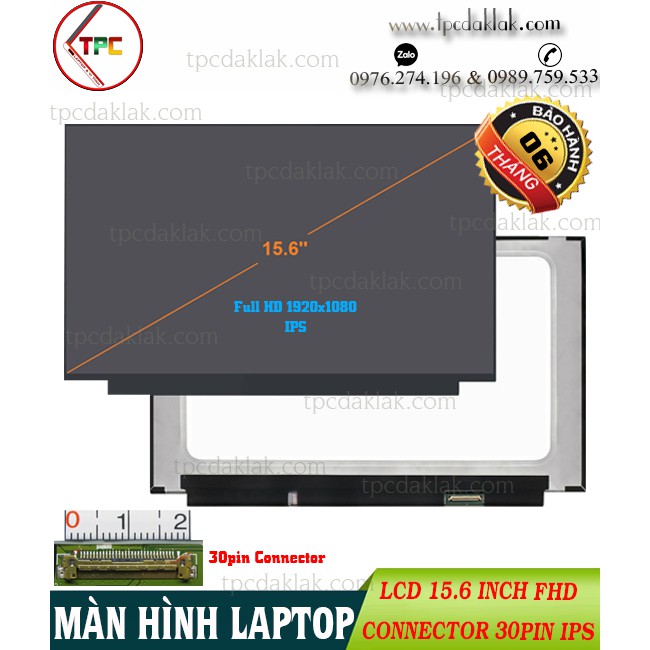 Màn Hình Laptop 15 6 Inch 30pin Full Hd 1920x1080 Ips Lcd 15 6 30pin Fhd 1920x1080 Ips