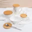 JVSUB Nắp Gỗ Có Thể Tái Sử Dụng Mason Jar Nắp Miệng Rộng Có Thể Tổ Chức Nhà Bếp Gia Vị Nắp Chai