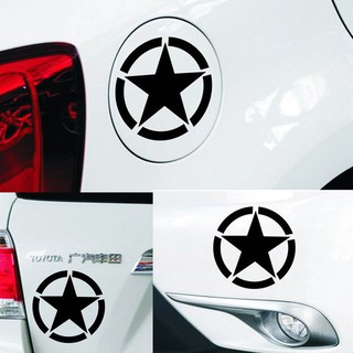 Decal Ô Tô, Tem Xe Ô Tô Tran Trí Nắp Bình Xăng Hình Ngôi Sao
