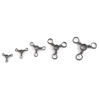 YONDR Câu Cá Xoay 25 Cái / gói Dụng Cụ Câu Cá Móc Xoay 3 Chiều Màu Đen Nickle Cho Cá Chép Trigeminal Xoay