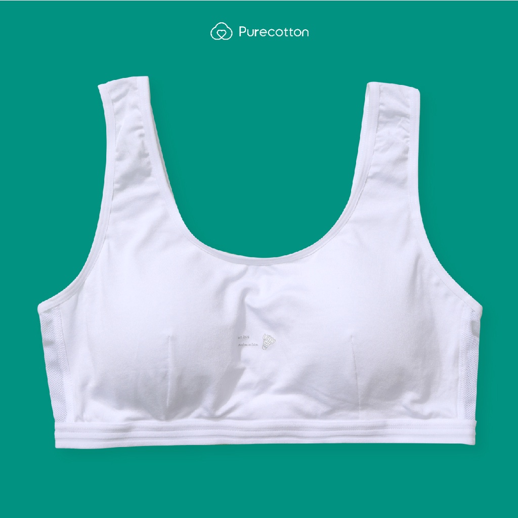 Ảnh Áo lót học sinh Purecotton cho bé gái mới lớn chất liệu cotton kiểu dáng chui đầu - đệm mỏng PC010 1