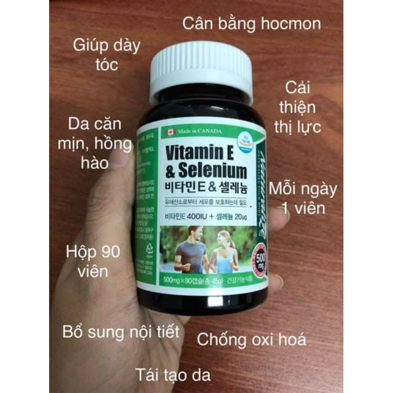 🌿🌿 VITAMIN E & SELENIUM 500mg 🌿🌿 Shopee Việt Nam