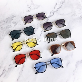 Kính Râm Thời Trang Người Lớn Và Trẻ Em Từ 12 Tuổi Trở Lên Gọng Kim Loại Chống UV Phong Cách Hàn Quốc 58157