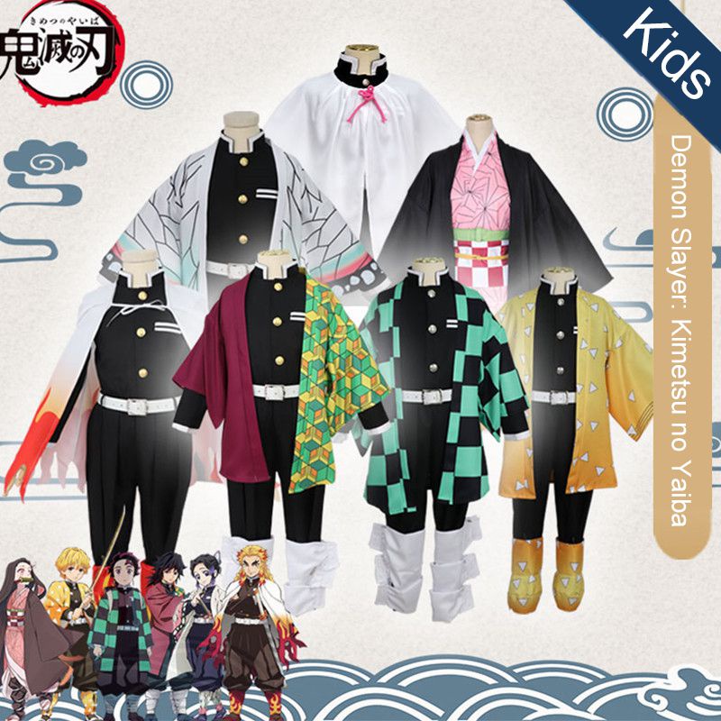 Hãy cho trẻ em của bạn sẵn sàng cho lễ hội với Demon Slayer Kimetsu No Yaiba Kamado Nezuko Áo choàng trẻ em Kimono Cosplay