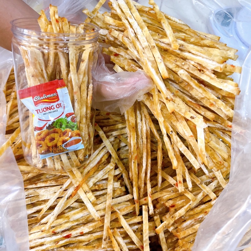 Khô Cá Thiều Que Tẩm Vị loại ngon - 1Hộp pet 300gr