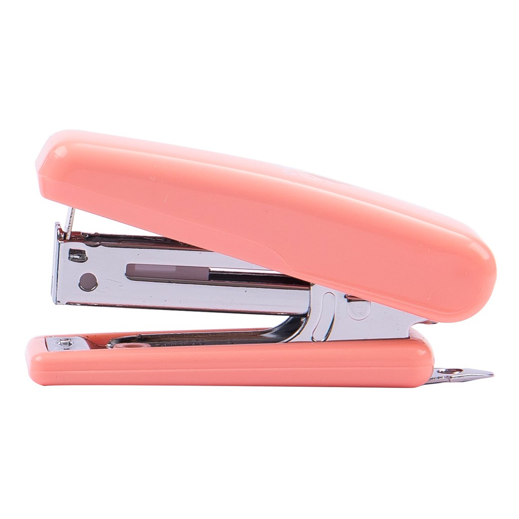 Dập ghim học sinh mini 10 Deli, 12 trang, Xanh, Hồng - 1 cái
