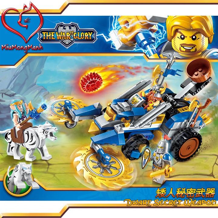 Chiến Xa Bí Mật Của Người Lùn Dwarf Warcraft Lego Enlighten Qman Đồ ...