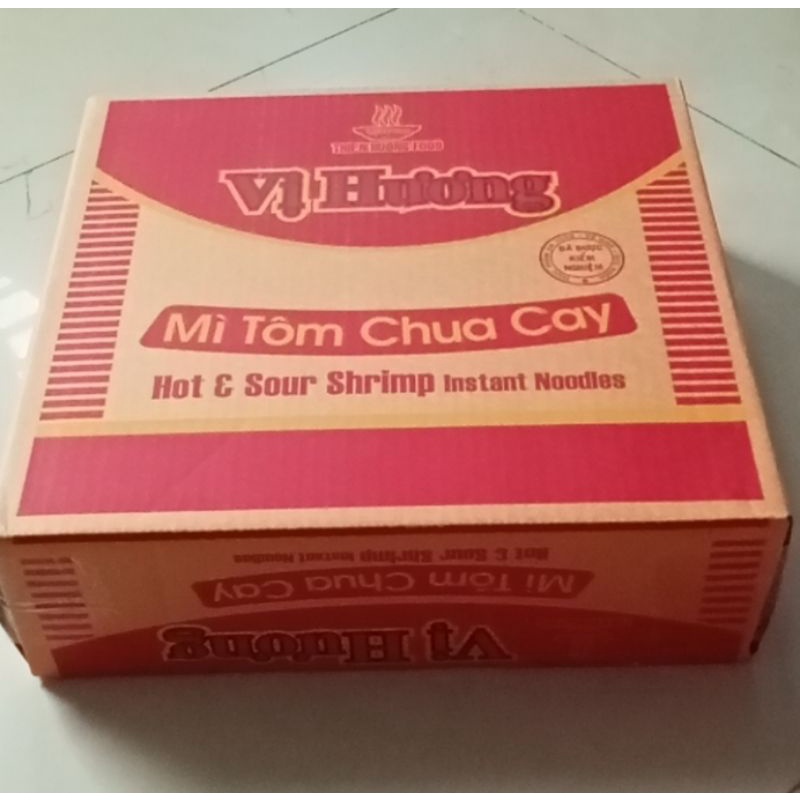 (Giảm 8k)(Free ship)Thùng 30 gói mì tôm chua cay Vị Hương 65gr