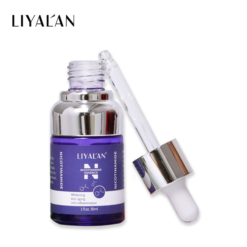 Serum Tinh Chất Niacinamide LIYALAN Chống Mụn Chống Nhiễm Trùng Làm Trắng Mặt Tùy Chỉnh 5% 10% Chứa Vitamin B3 30ml