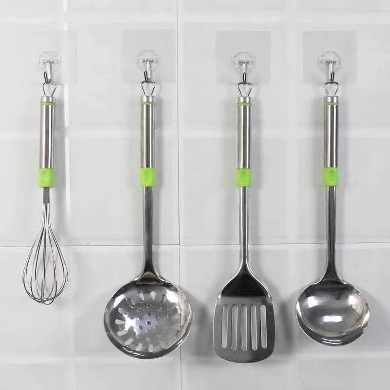 combo 10 Móc dáng tường trong suốt chịu lực đa năng