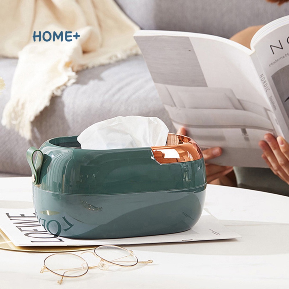 Hộp Đựng Khăn Giấy Để Bàn Chống Bụi Phong Cách Bắc Âu Giá Đỡ