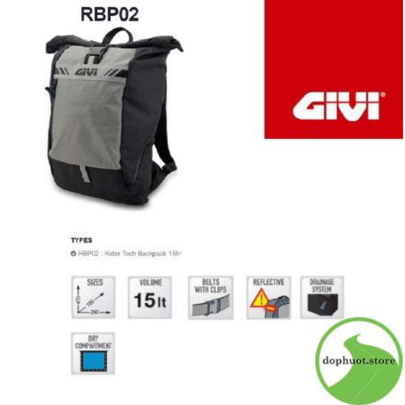BALO GIVI CHỐNG NƯỚC RBP02 CAO CẤP