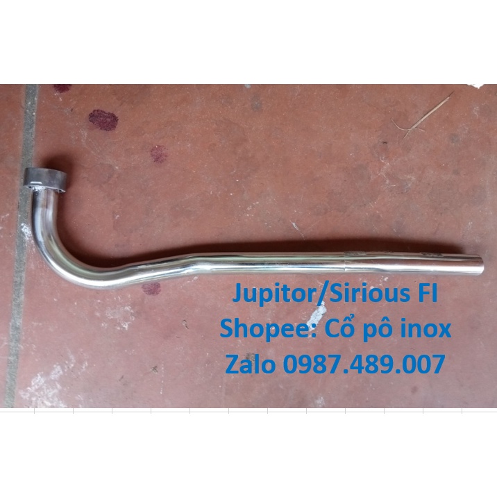 Cổ pô inox Jipitor, Sirius Fi, Inox 304, dày 1.5mm, phi 22 | Shopee ...