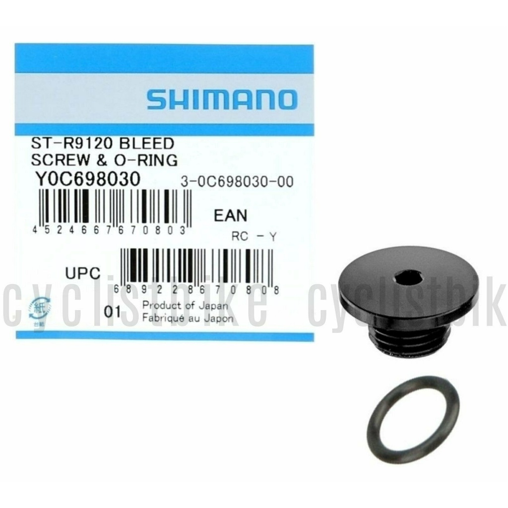 Vis De Purge Frein Hydraulique Vélo Route - Alliage Ti, M7, Noir - Compatible R7020, R8020, R9120, R9170 - Lot De 2 Vis + Joints - 5