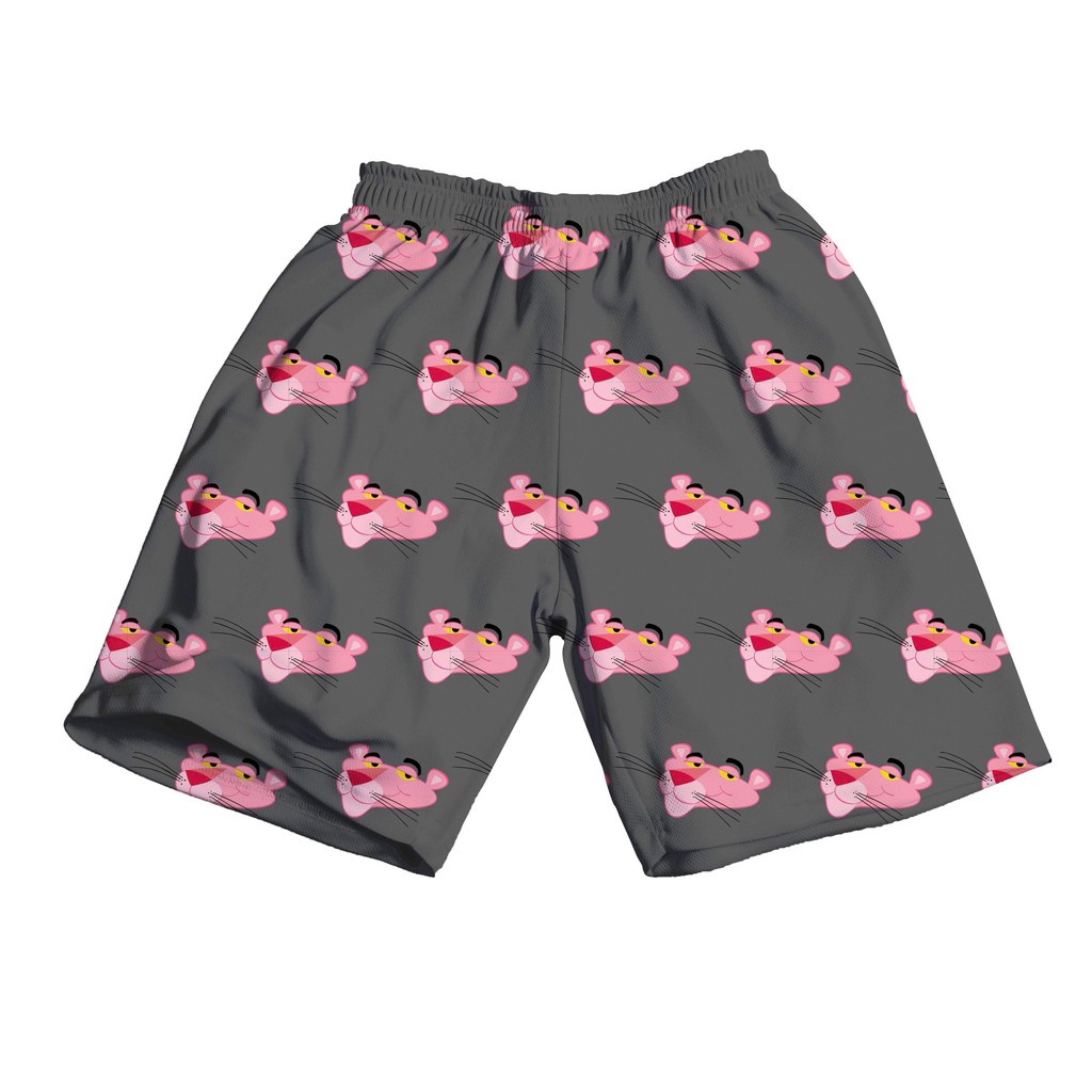 Q016 Quần đùi hoa có túi Sooc ống rộng hoạt hình unisex Short lửng ngắn in cartoon nam nữ đi ngủ chơi biển