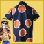 GC1 Một Mảnh ĐỎ Khỉ D Luffy Trang Phục Hóa Trang Áo Sơ Mi Hướng Dương Tay Ngắn Halloween Trang Trí Bãi Biển Hoa Áo Sơ Mi GC1