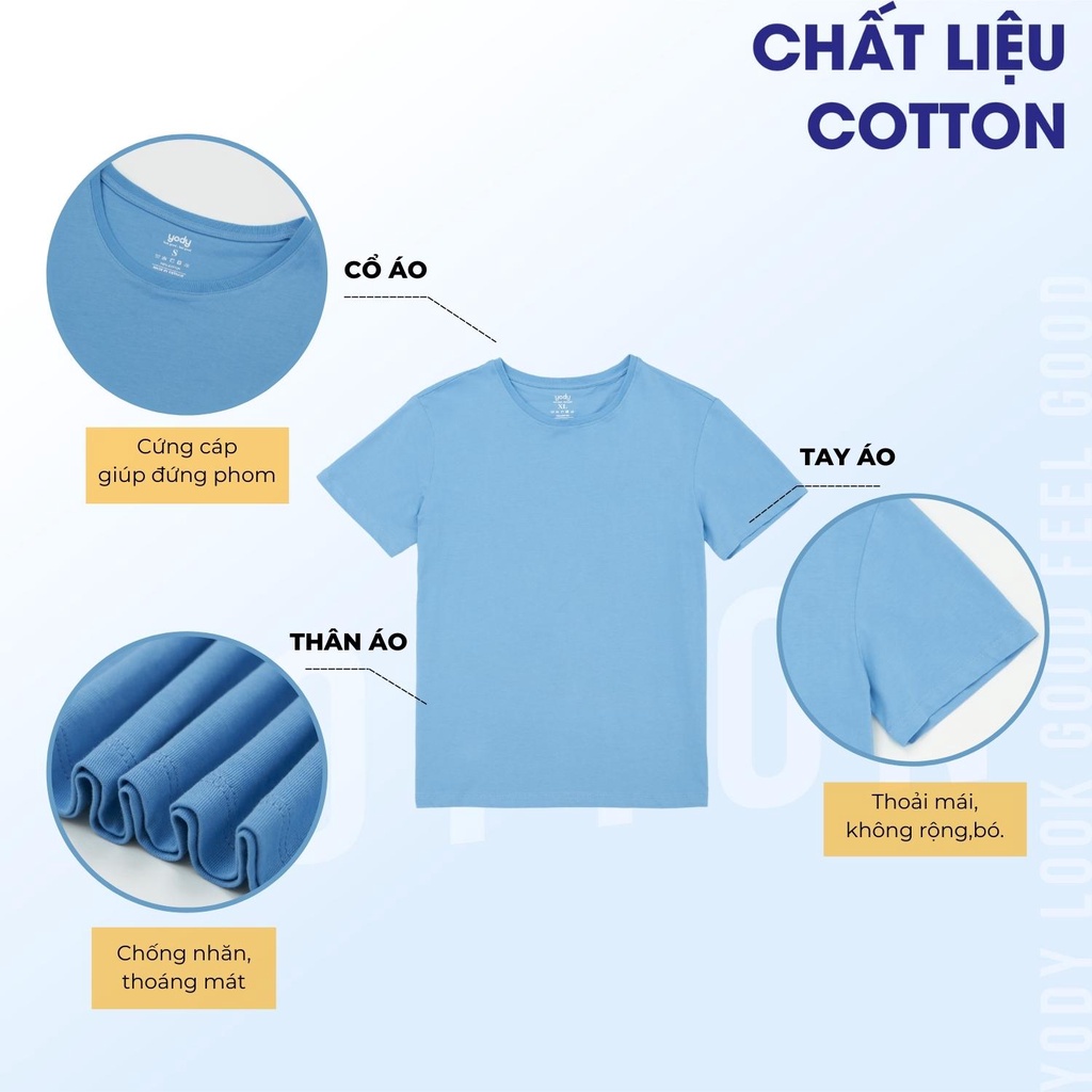 Áo Phông Nữ Yody Cộc Tay, Cổ Tròn Chất Liệu Cotton Mềm Mại Thấm Hút Mồ Hôi  Nts2 | Shopee Việt Nam