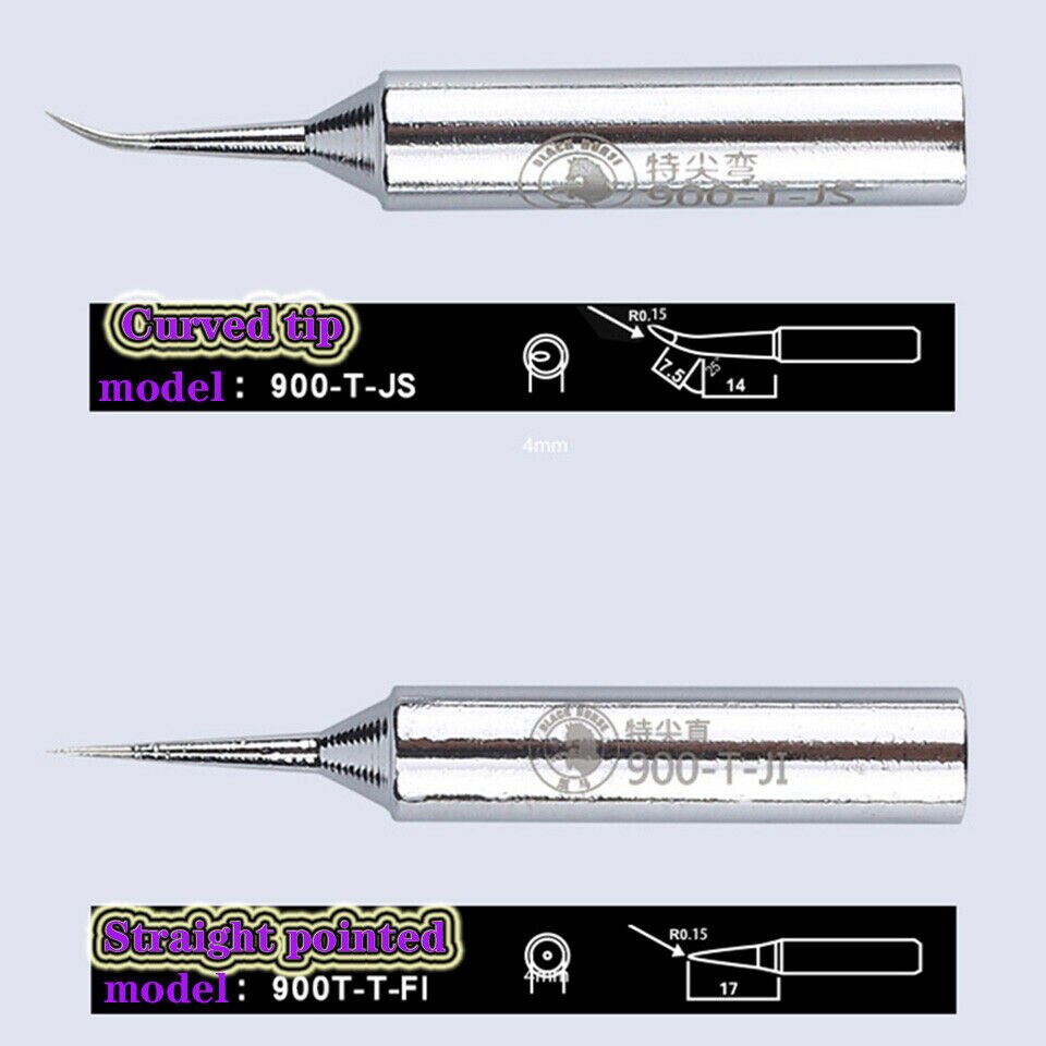 0.15mm 900m-T-JS / 900m-T-FI 900m k Dụng cụ hàn Đầu sắt hàn sắc nét không chì Công cụ sửa chữa hàn